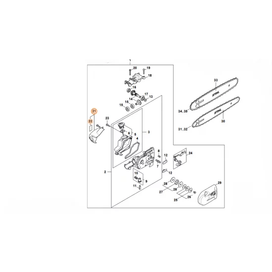 STIHL  Pokrywka 4182 640 4300
